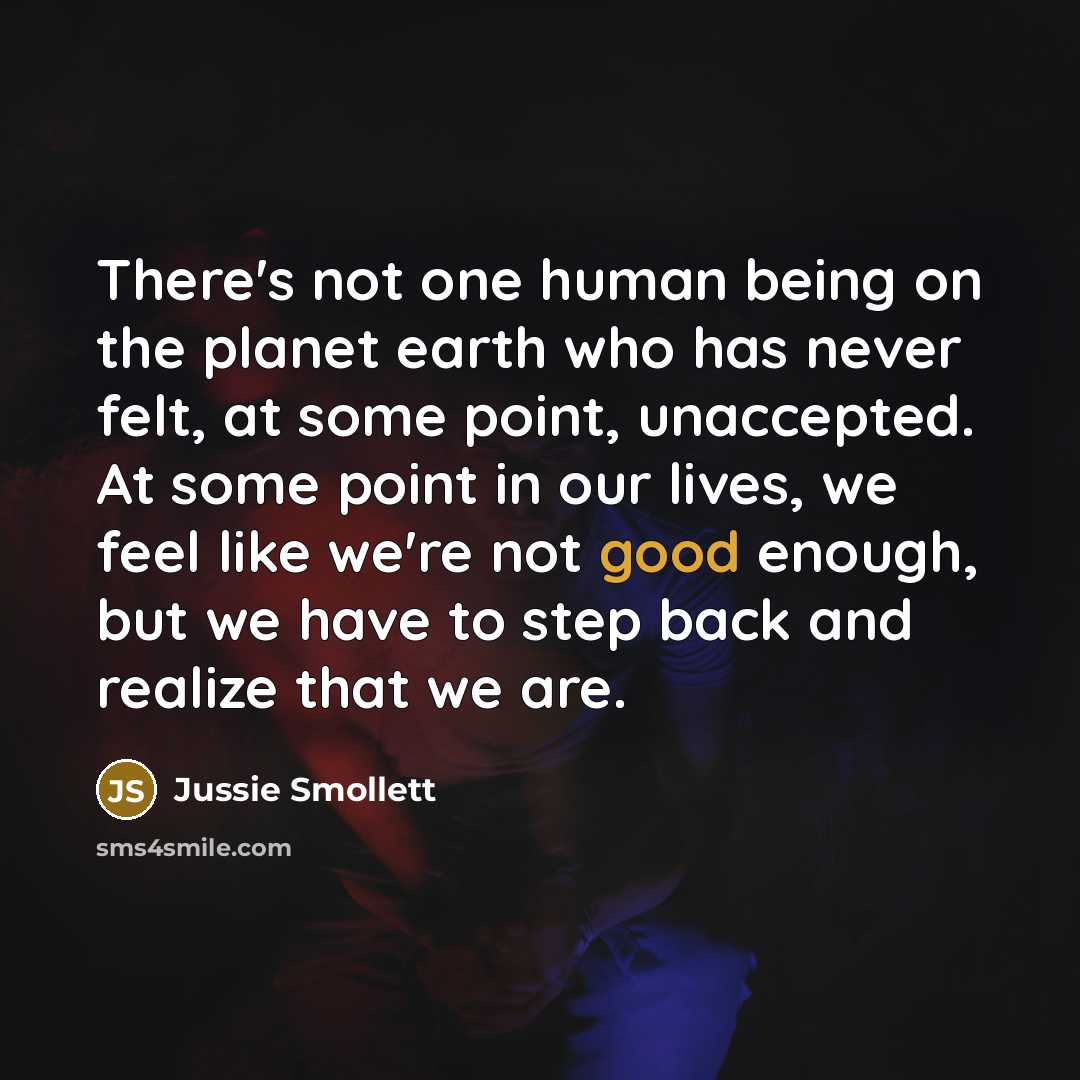 “There's not one human being on the planet earth who…” quote by Jussie Smollett