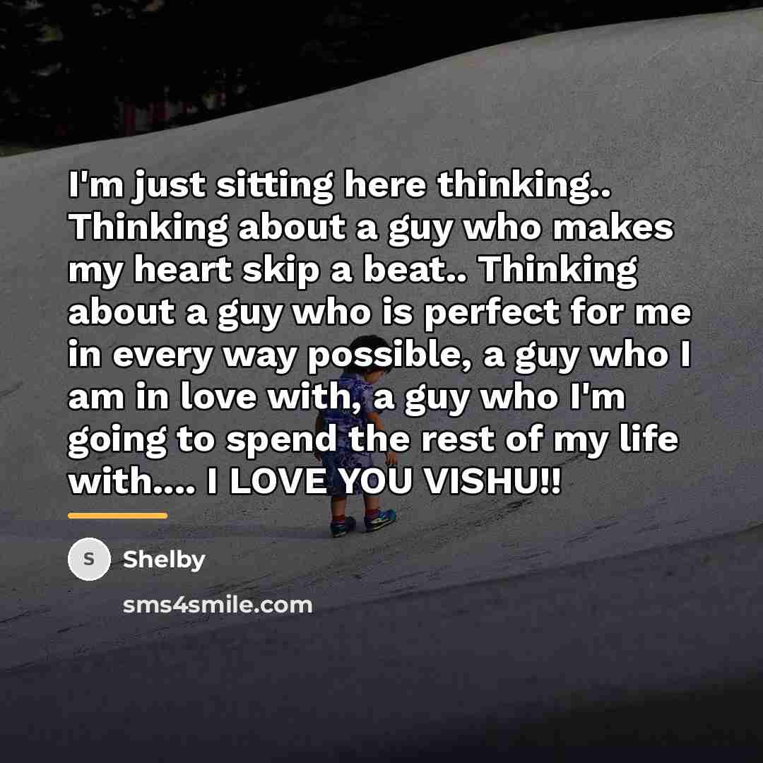 “I'm just sitting here thinking.. Thinking about a guy who…” quote by Shelby