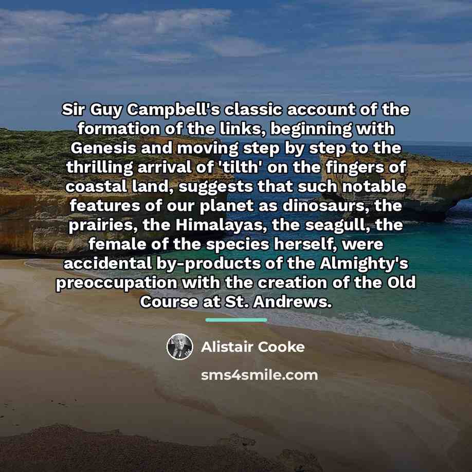 “Sir Guy Campbell's classic account of the formation of the…” quote by Alistair Cooke