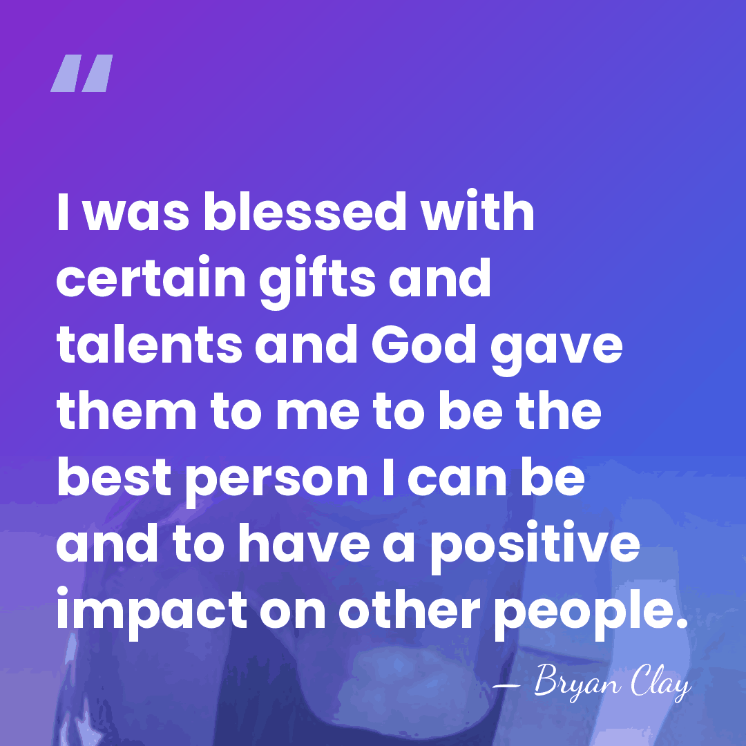I was blessed with certain gifts and talents and God gave them&hellip; - Bryan Clay