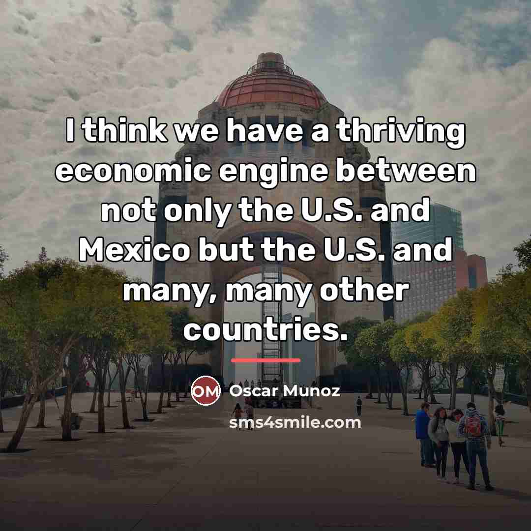 “I think we have a thriving economic engine between not…” quote by Oscar Munoz