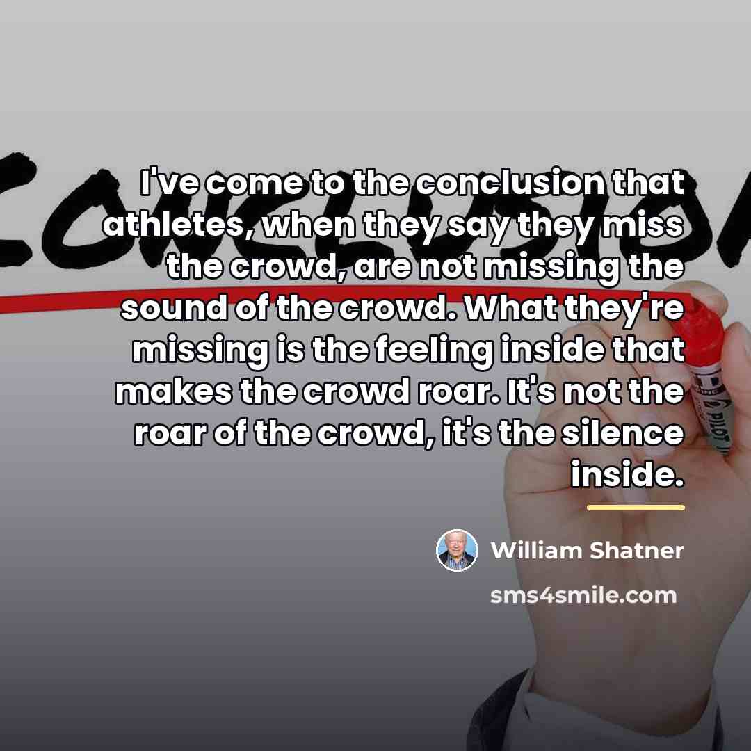 “I've come to the conclusion that athletes, when they say…” quote by William Shatner