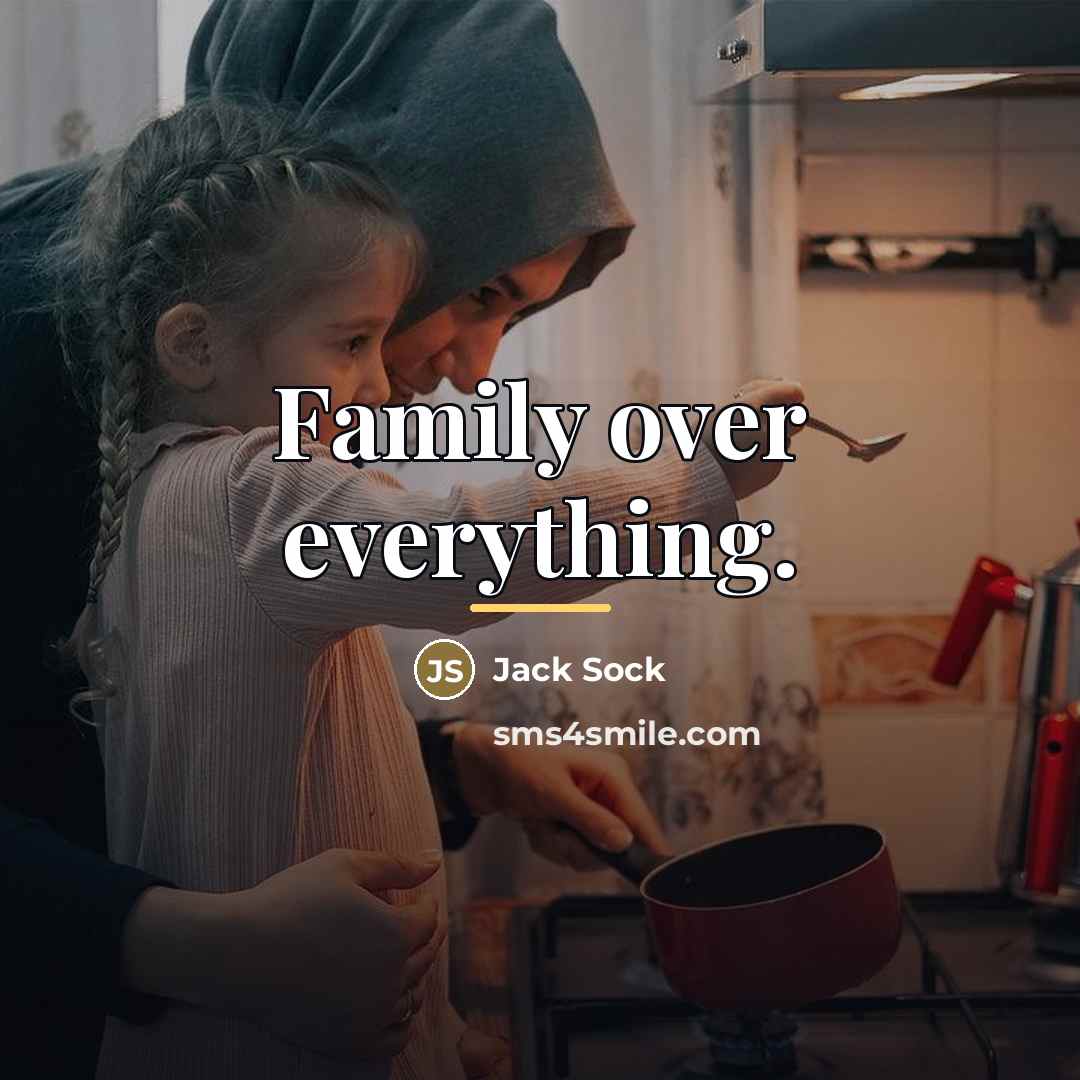 “Family over everything.…” quote by Jack Sock