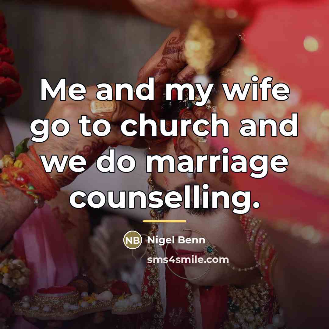 “Me and my wife go to church and we do…” quote by Nigel Benn