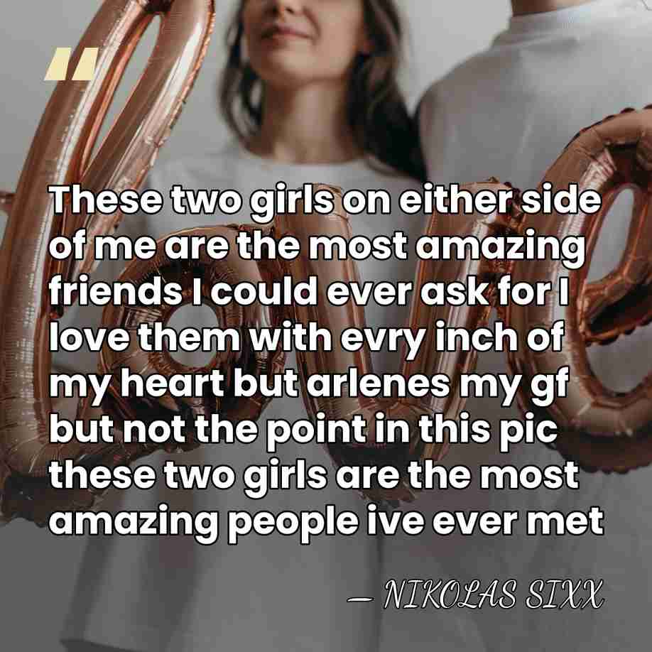 These two girls on either side of me are the most amazing&hellip; - NIKOLAS SIXX