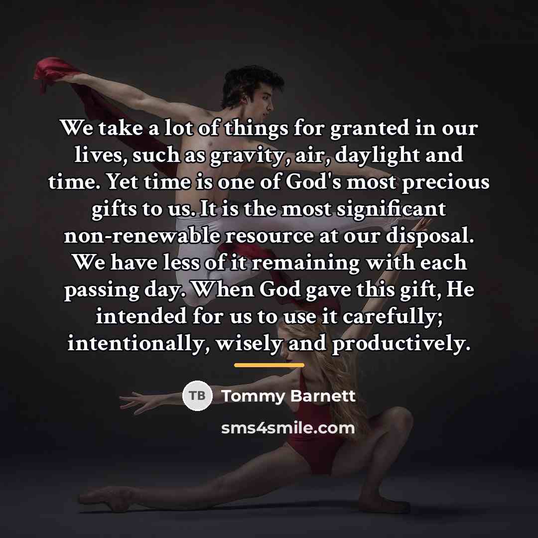 “We take a lot of things for granted in our…” quote by Tommy Barnett