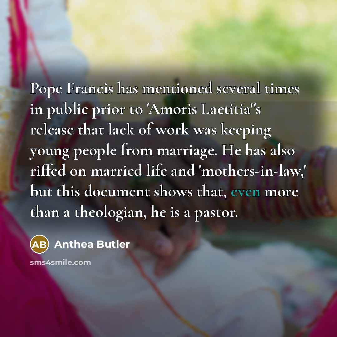 “Pope Francis has mentioned several times in public prior to…” quote by Anthea Butler