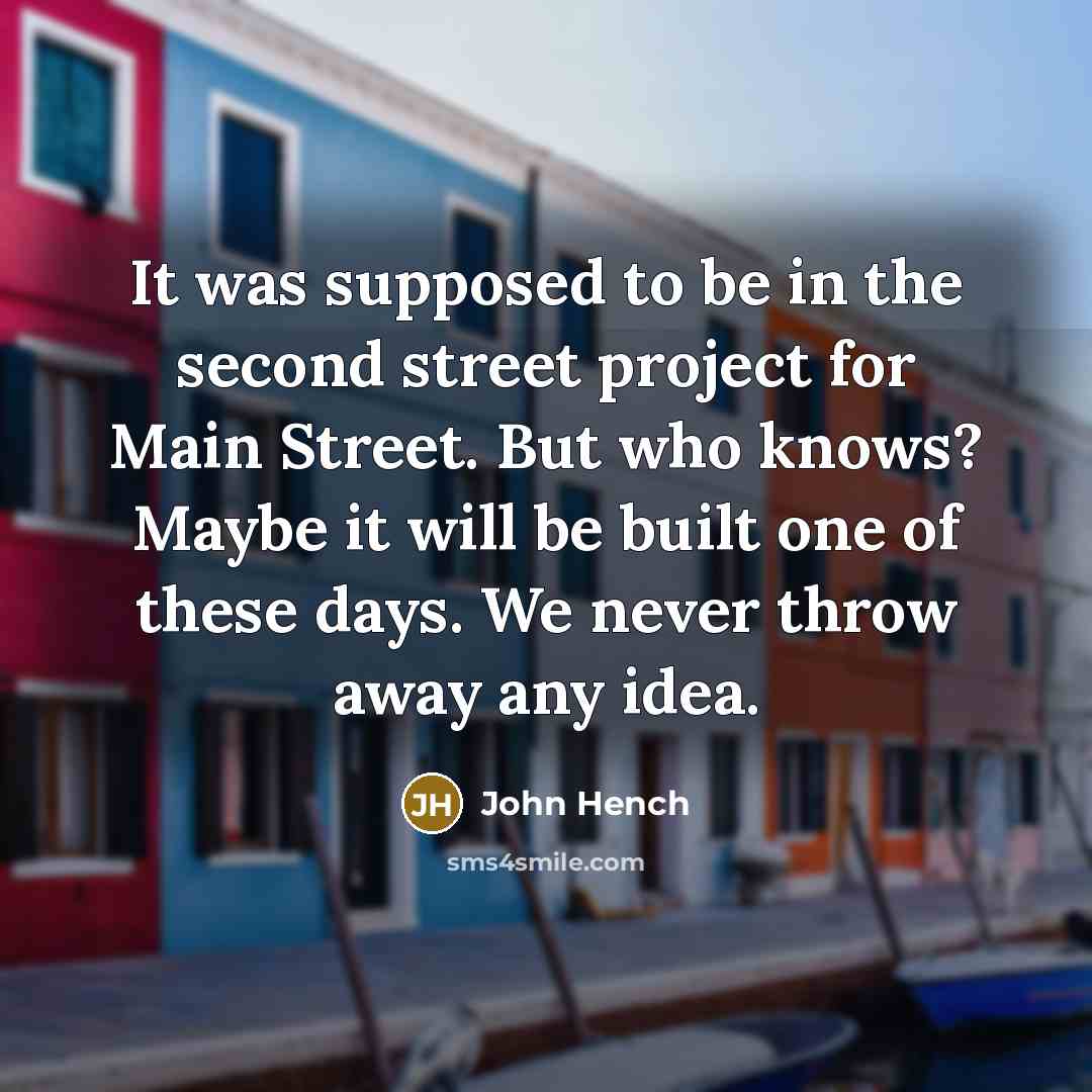 “It was supposed to be in the second street project…” quote by John Hench