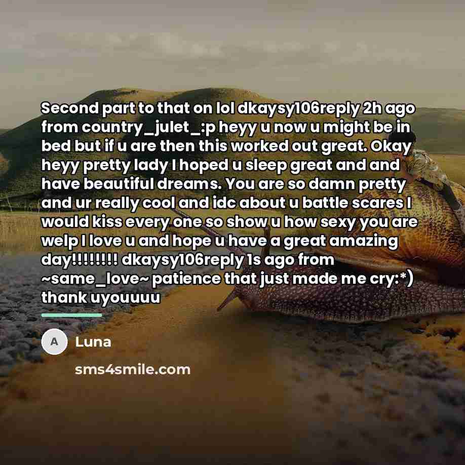 “Second part to that on lol dkaysy106reply 2h ago from…” quote by Luna