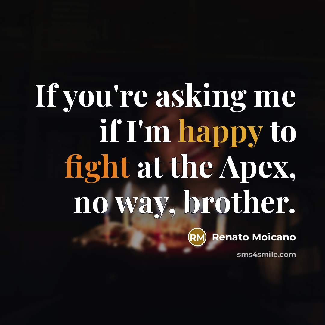 “If you're asking me if I'm happy to fight at…” quote by Renato Moicano