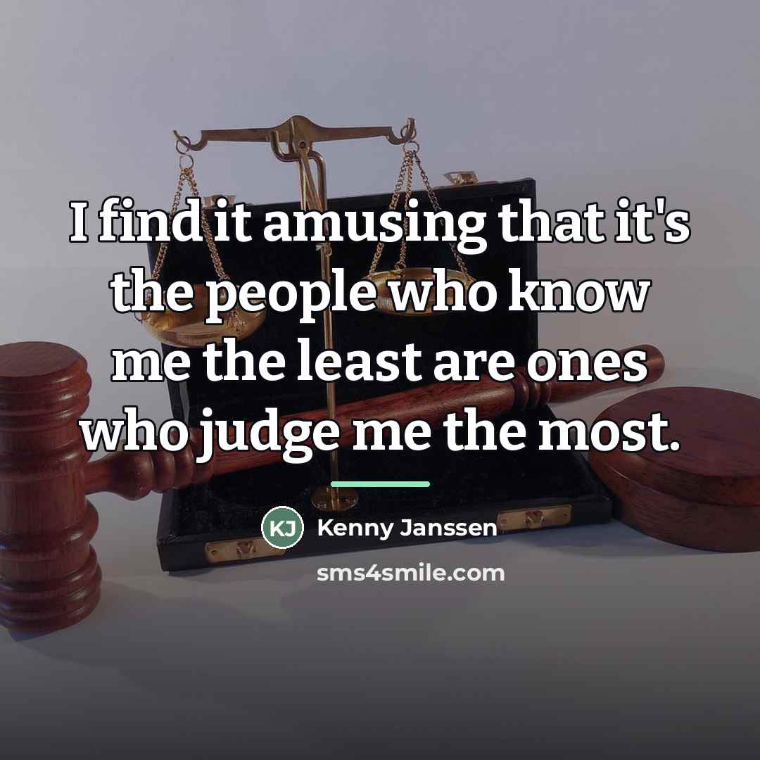 “I find it amusing that it's the people who know…” quote by Kenny Janssen