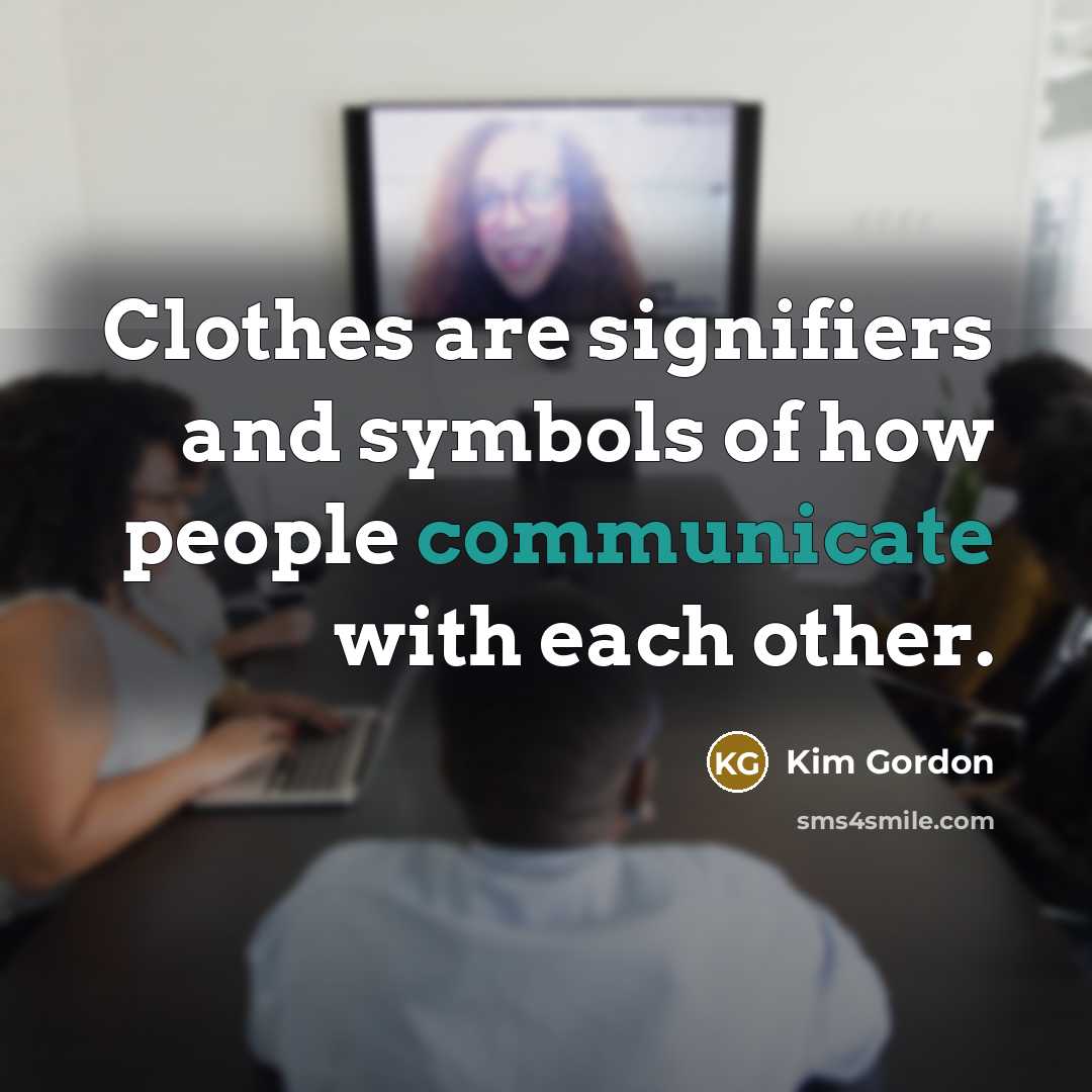“Clothes are signifiers and symbols of how people communicate with…” quote by Kim Gordon