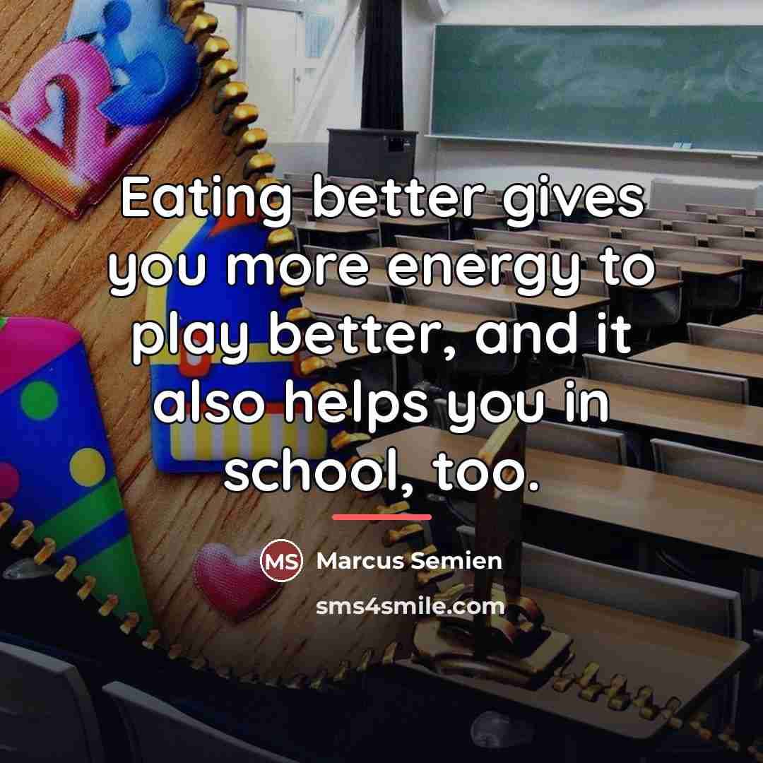“Eating better gives you more energy to play better, and…” quote by Marcus Semien