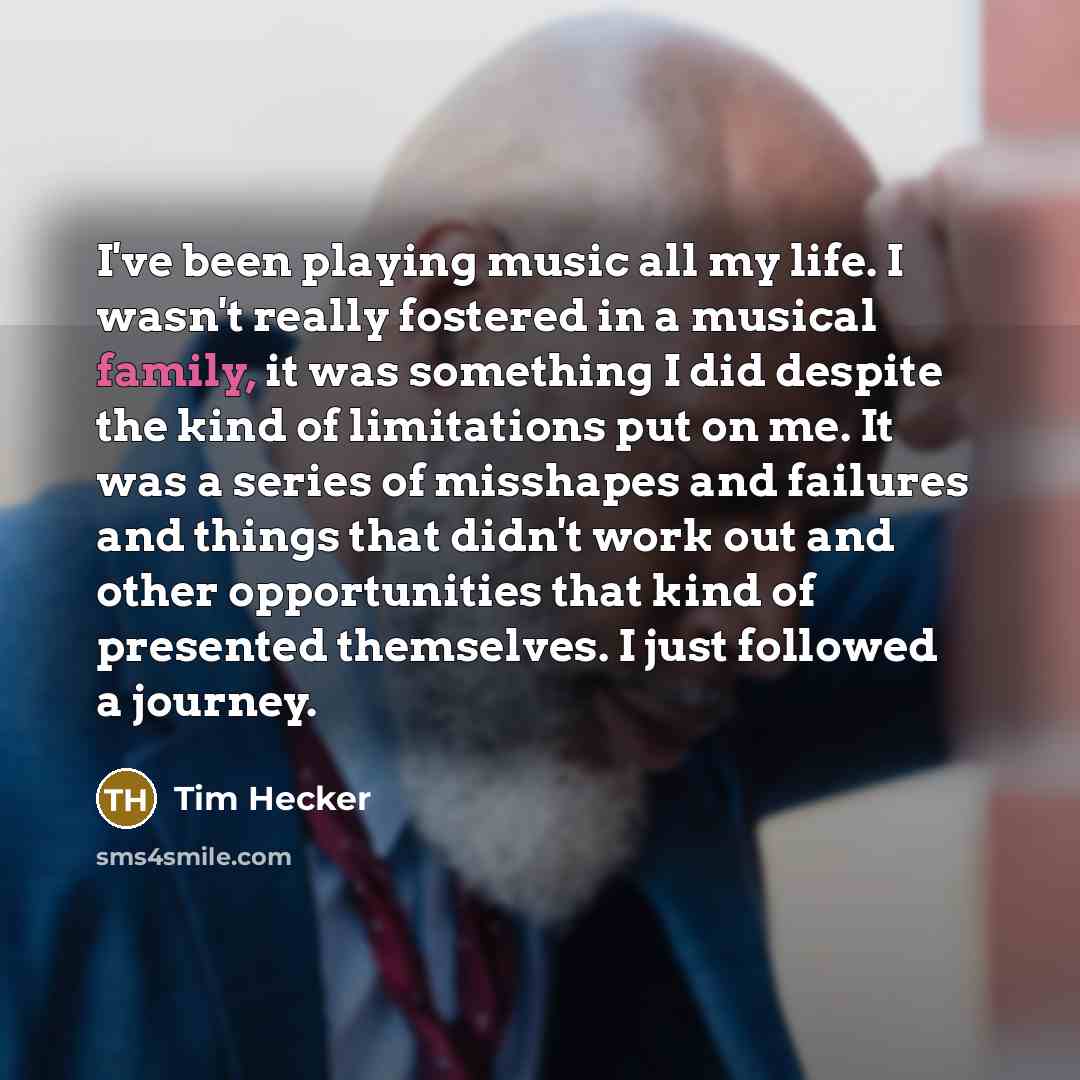 “I've been playing music all my life. I wasn't really…” quote by Tim Hecker