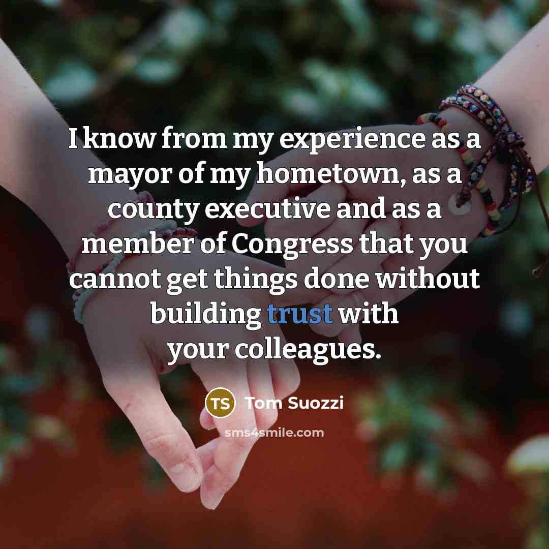 “I know from my experience as a mayor of my…” quote by Tom Suozzi