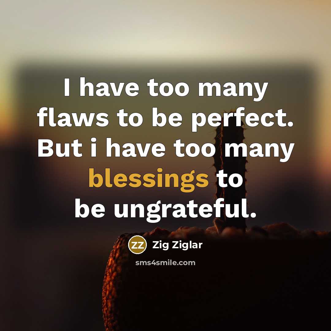 “I have too many flaws to be perfect. But i…” quote by Zig Ziglar