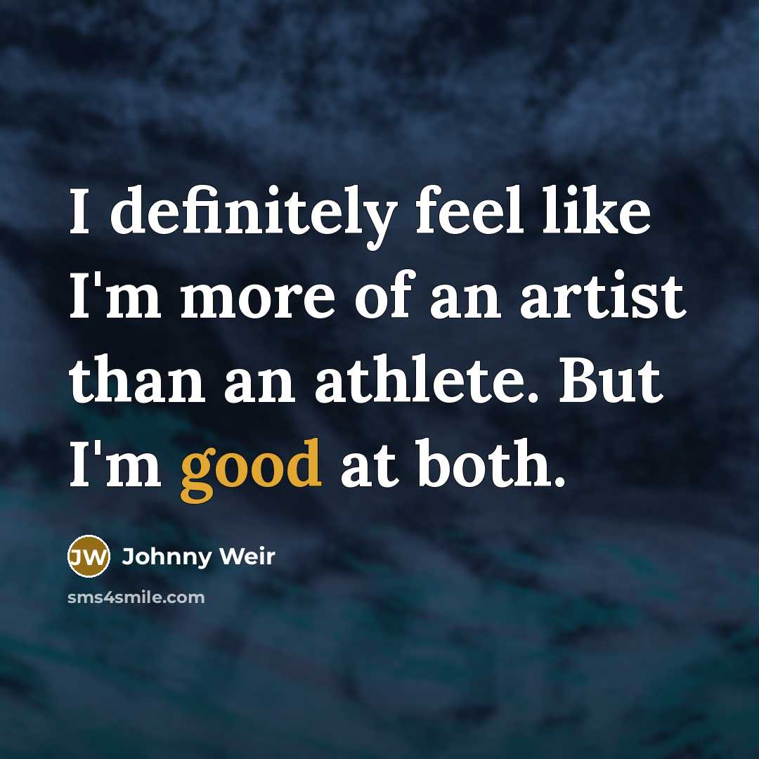“I definitely feel like I'm more of an artist than…” quote by Johnny Weir