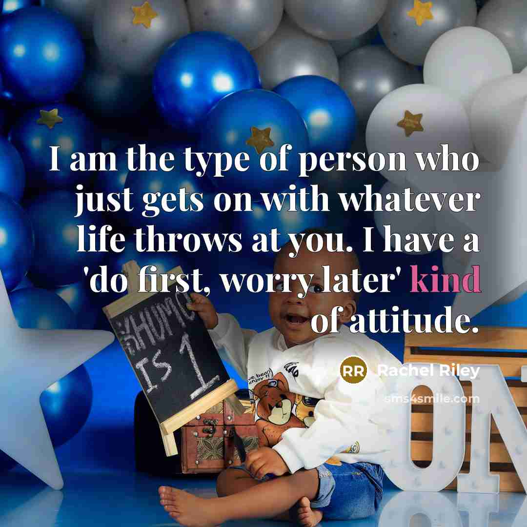 “I am the type of person who just gets on…” quote by Rachel Riley