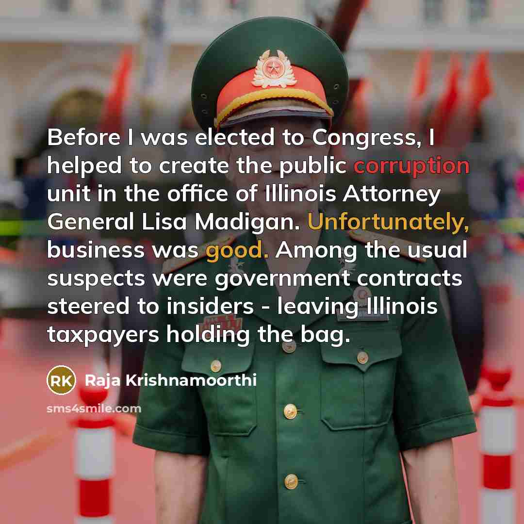 “Before I was elected to Congress, I helped to create…” quote by Raja Krishnamoorthi