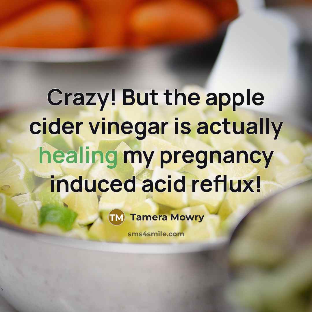 “Crazy! But the apple cider vinegar is actually healing my…” quote by Tamera Mowry