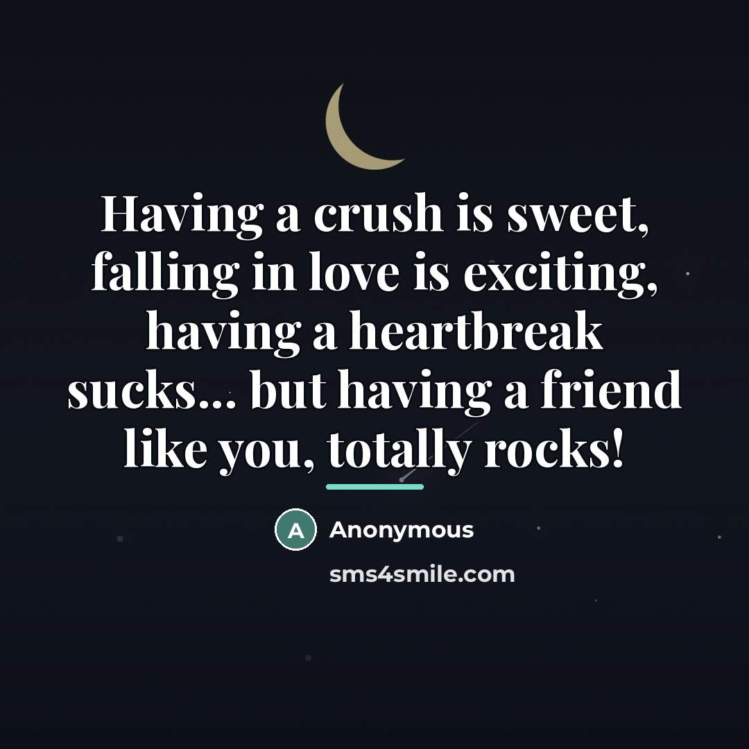 “Having a crush is sweet, falling in love is exciting,…” quote by Anonymous