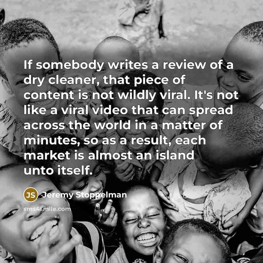 “If somebody writes a review of a dry cleaner, that…” quote by Jeremy Stoppelman