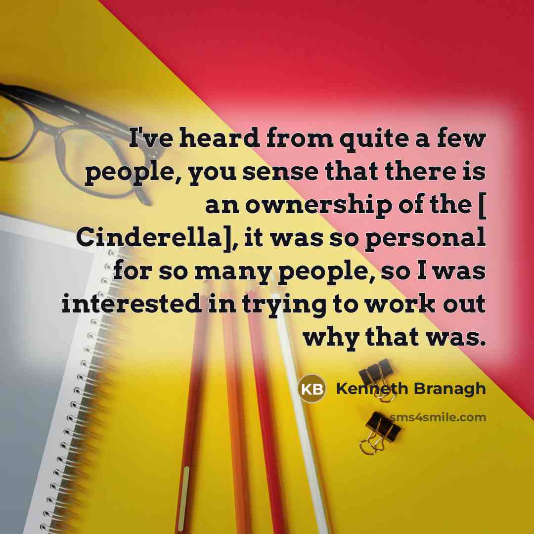 “I've heard from quite a few people, you sense that…” quote by Kenneth Branagh