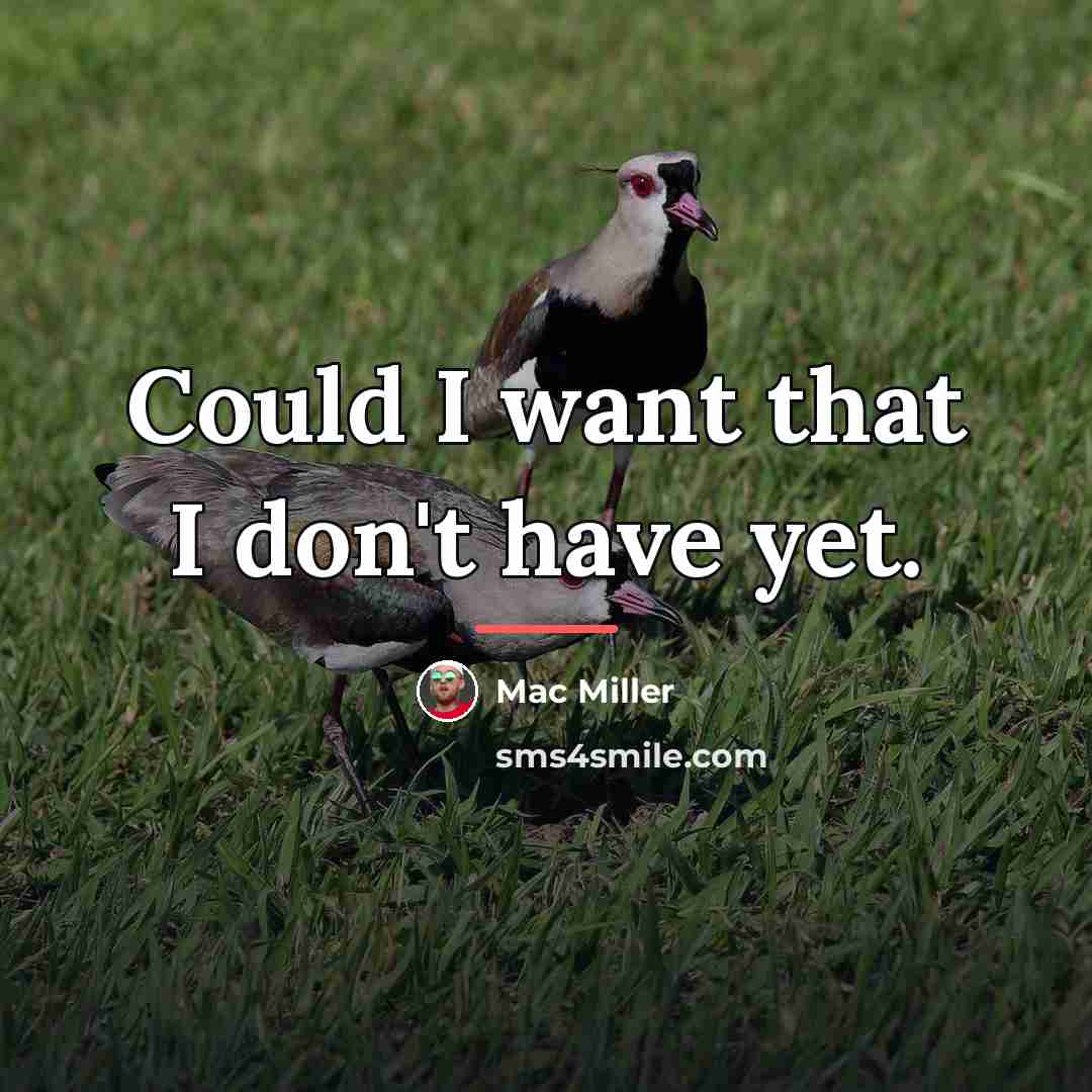 “Could I want that I don't have yet.…” quote by Mac Miller