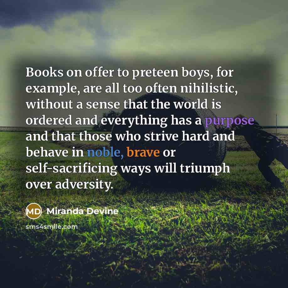 “Books on offer to preteen boys, for example, are all…” quote by Miranda Devine