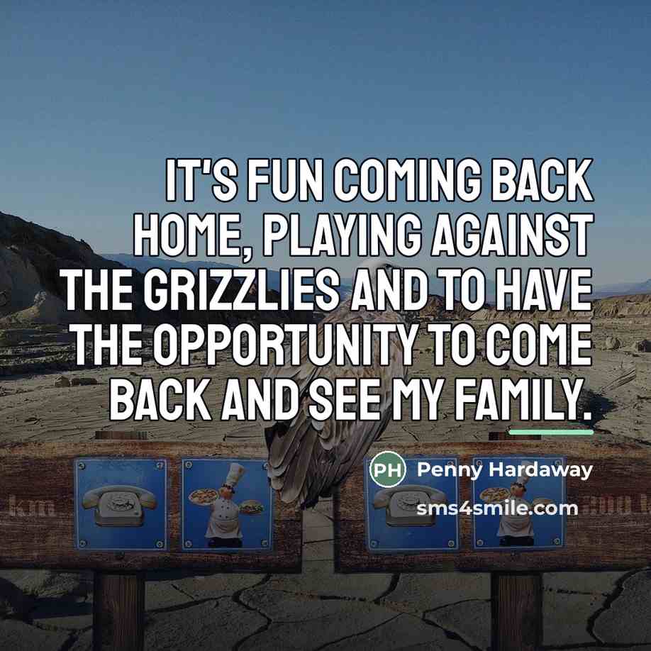 “It's fun coming back home, playing against the Grizzlies and…” quote by Penny Hardaway