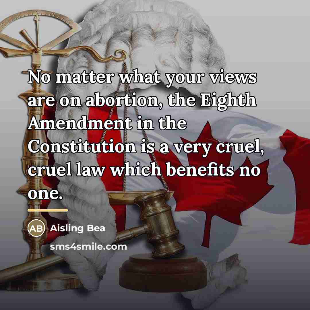 “No matter what your views are on abortion, the Eighth…” quote by Aisling Bea