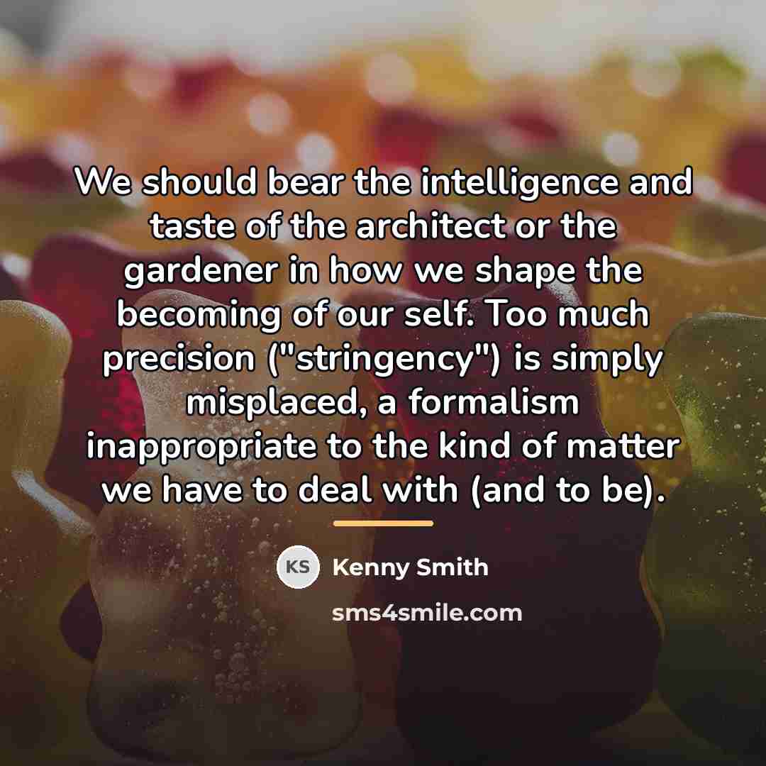 “We should bear the intelligence and taste of the architect…” quote by Kenny Smith