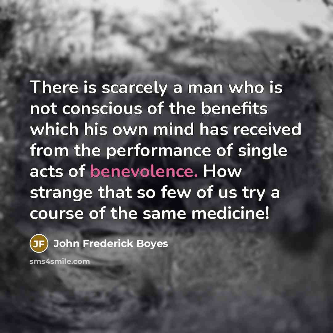 “There is scarcely a man who is not conscious of…” quote by John Frederick Boyes