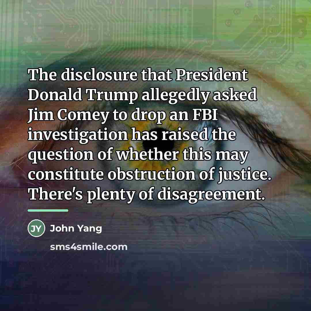 “The disclosure that President Donald Trump allegedly asked Jim Comey…” quote by John Yang
