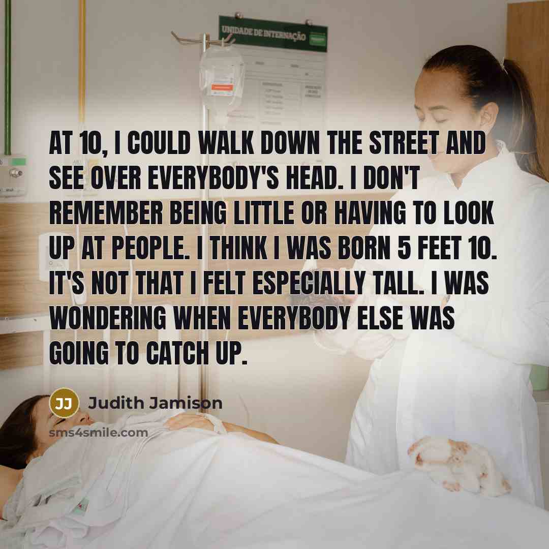 “At 10, I could walk down the street and see…” quote by Judith Jamison