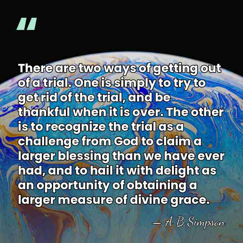 There are two ways of getting out of a trial. One is&hellip; - A B Simpson