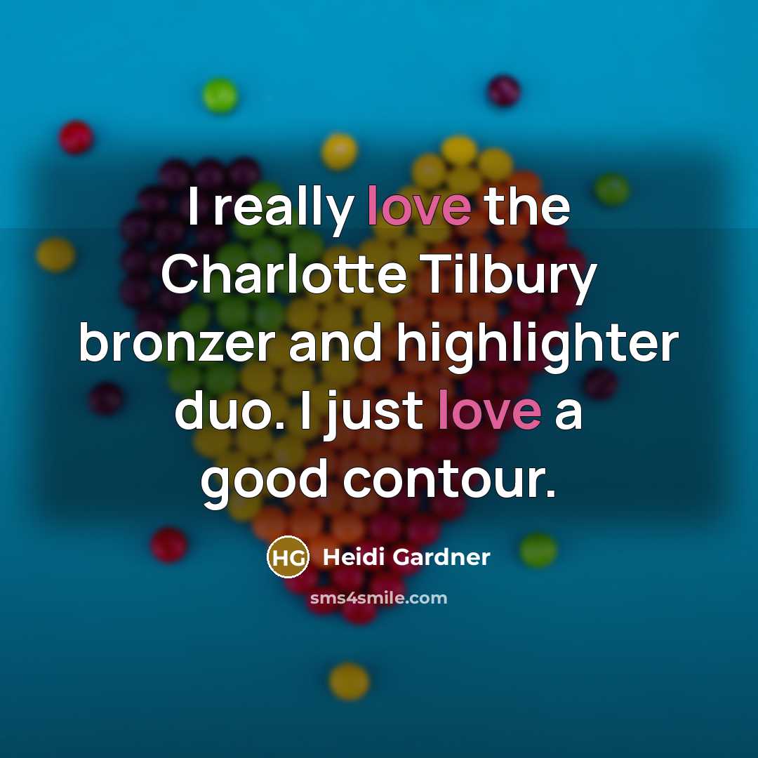 “I really love the Charlotte Tilbury bronzer and highlighter duo.…” quote by Heidi Gardner