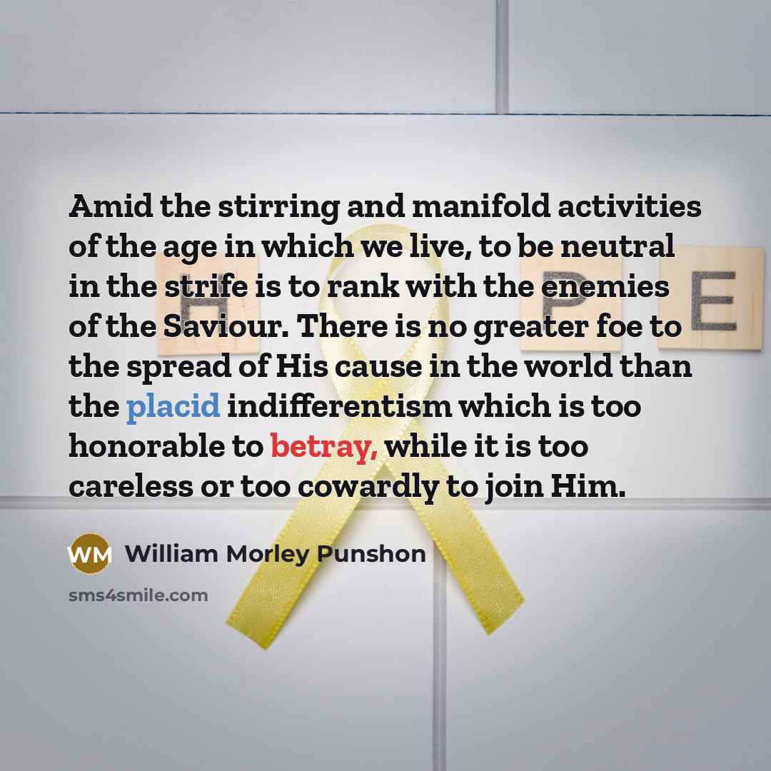 “Amid the stirring and manifold activities of the age in…” quote by William Morley Punshon