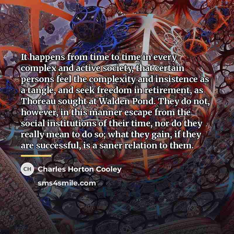 “It happens from time to time in every complex and…” quote by Charles Horton Cooley