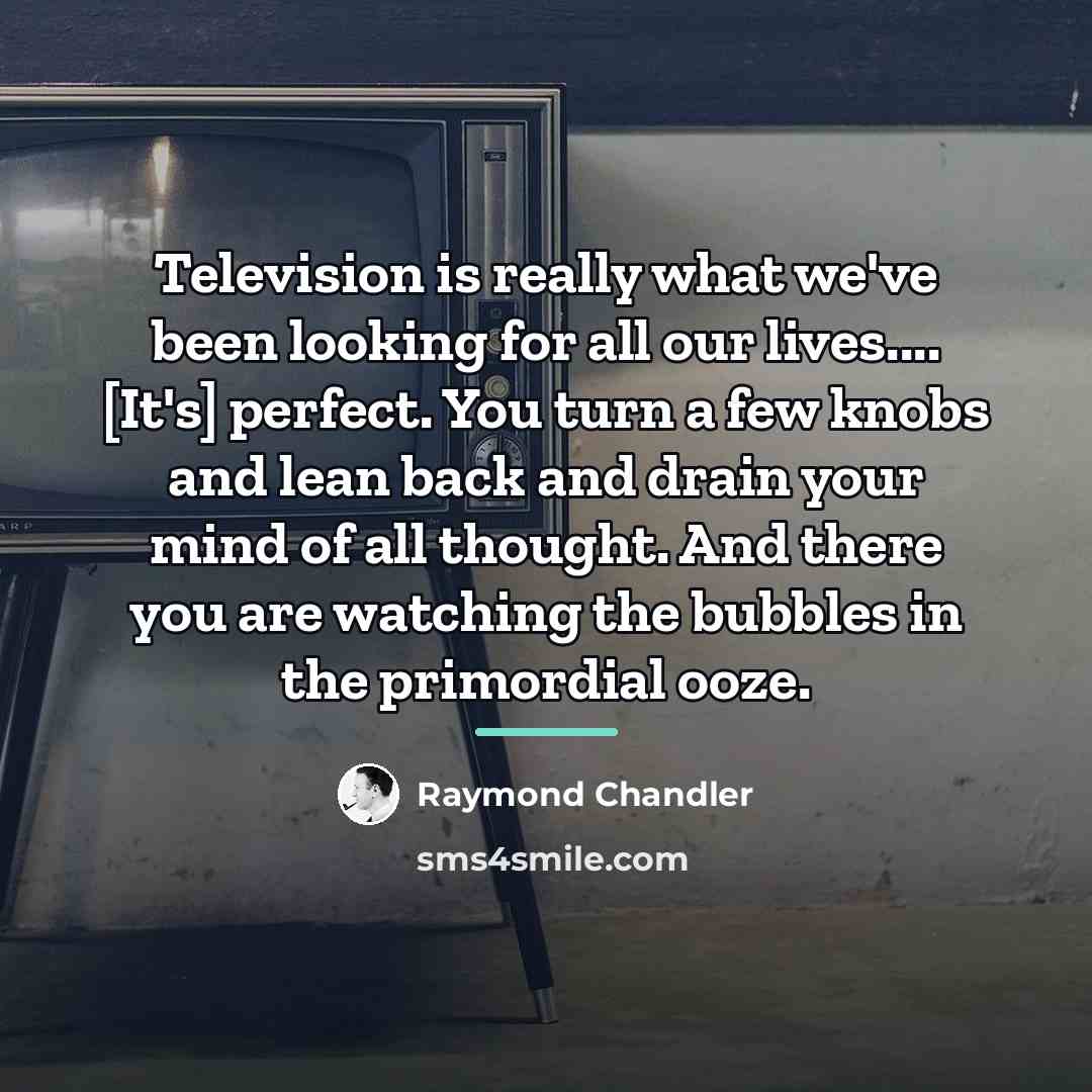 “Television is really what we've been looking for all our…” quote by Raymond Chandler