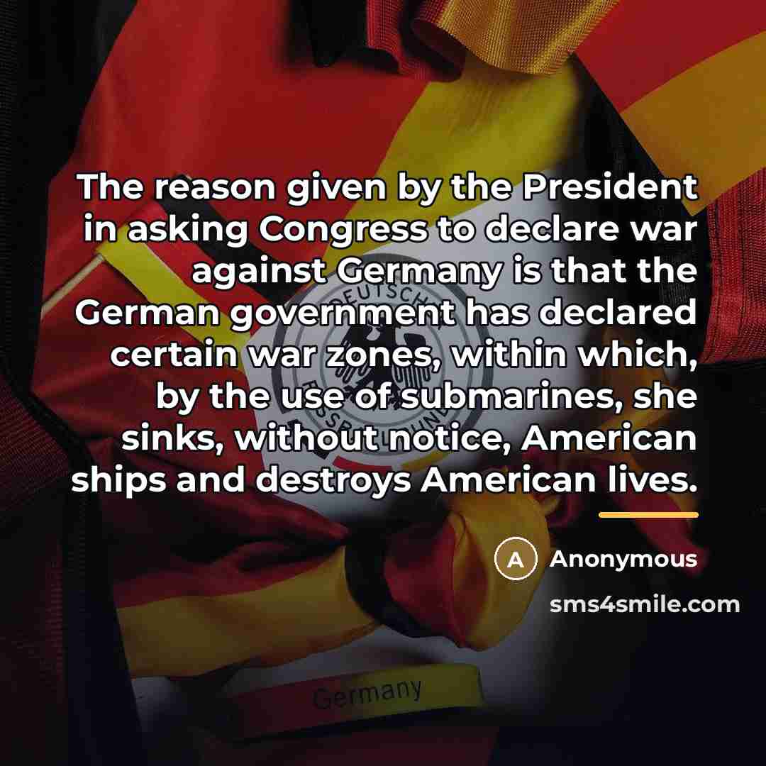 “The reason given by the President in asking Congress to…” quote by Anonymous