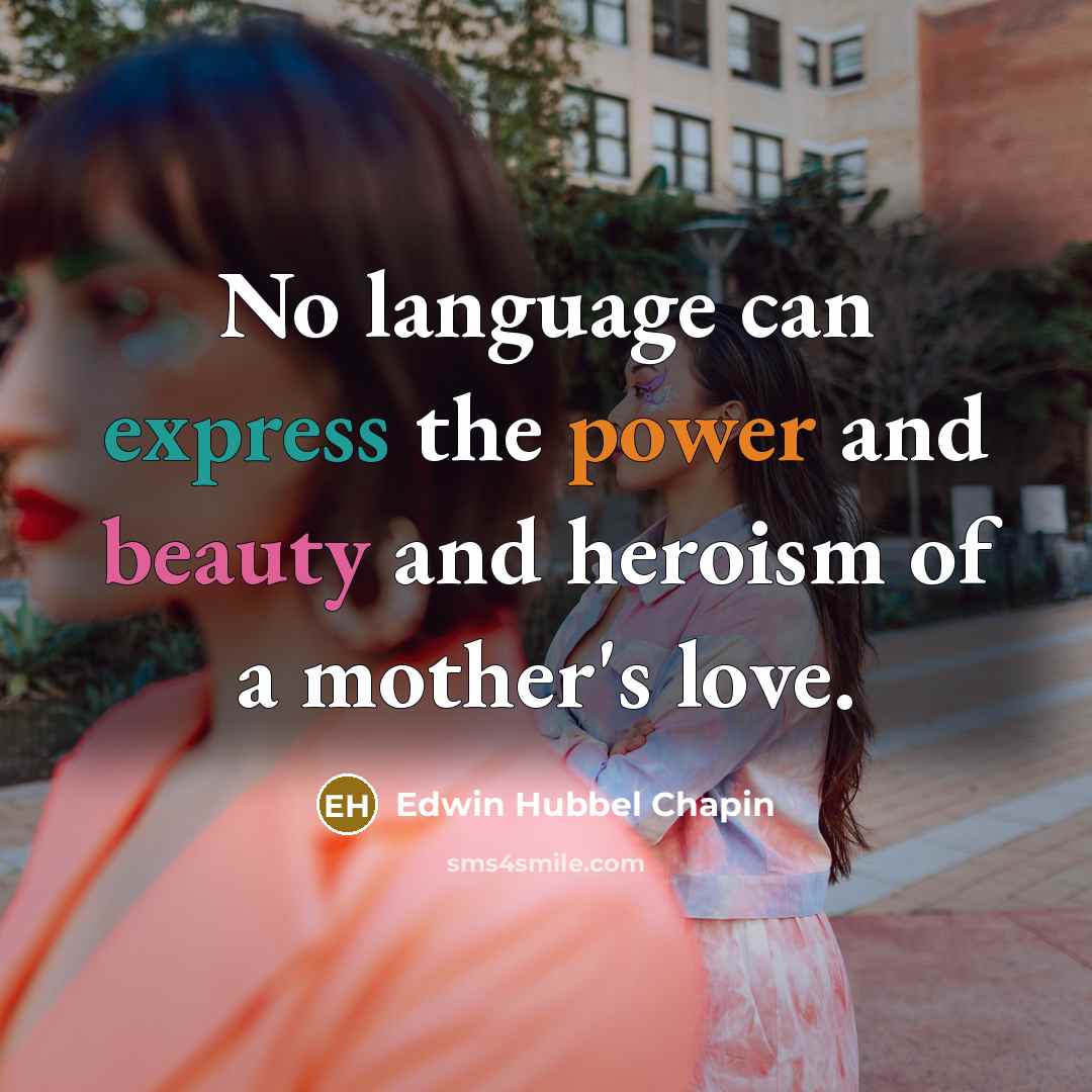 “No language can express the power and beauty and heroism…” quote by Edwin Hubbel Chapin