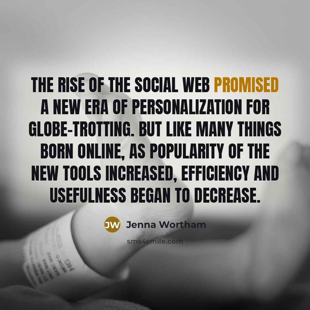 “The rise of the social web promised a new era…” quote by Jenna Wortham
