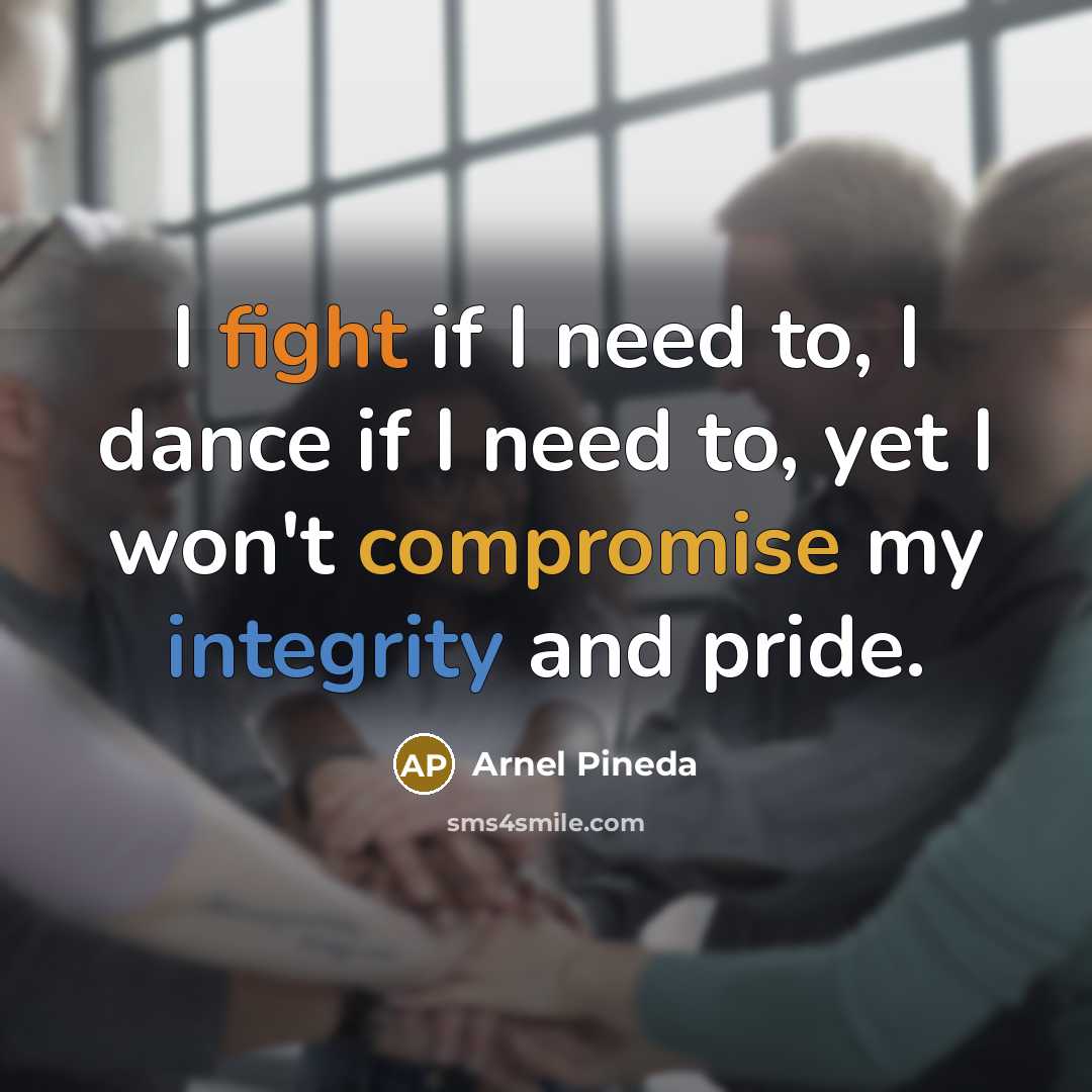 “I fight if I need to, I dance if I…” quote by Arnel Pineda