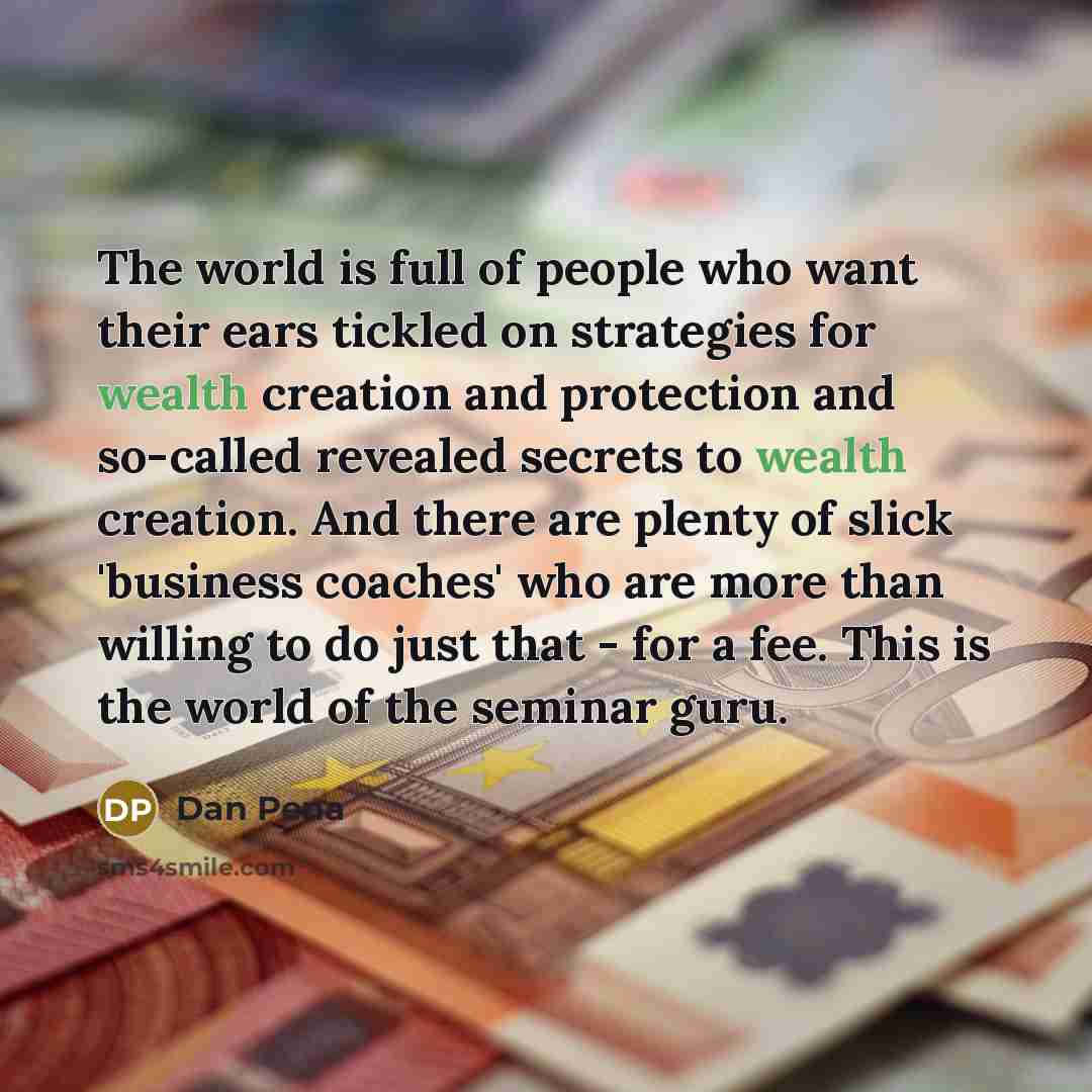 “The world is full of people who want their ears…” quote by Dan Pena