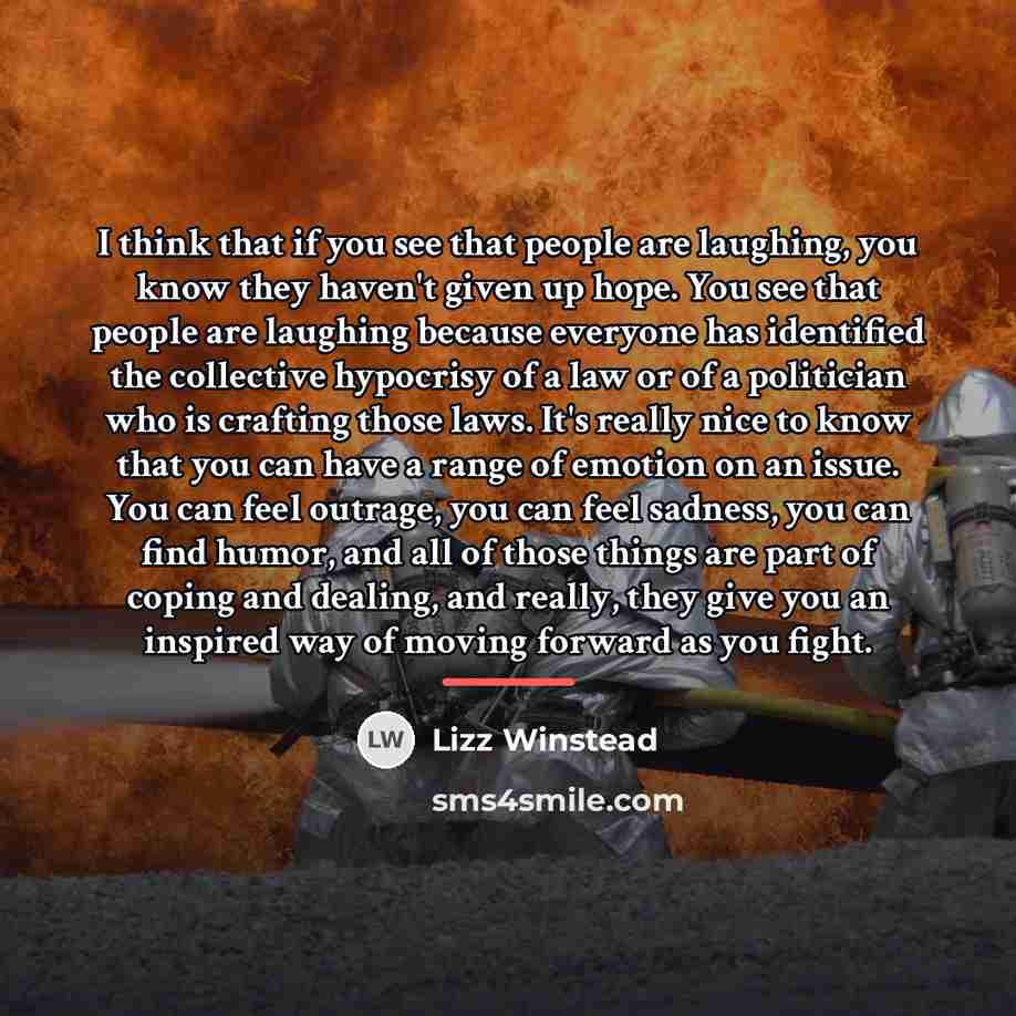 “I think that if you see that people are laughing,…” quote by Lizz Winstead