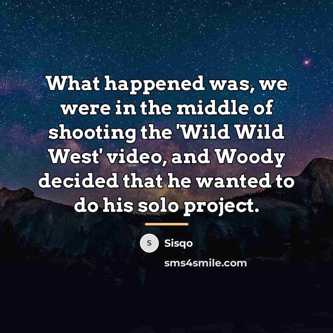 “What happened was, we were in the middle of shooting…” quote by Sisqo