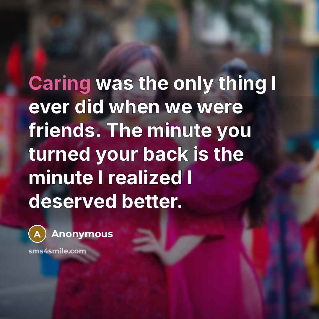 “Caring was the only thing I ever did when we…” quote by Anonymous