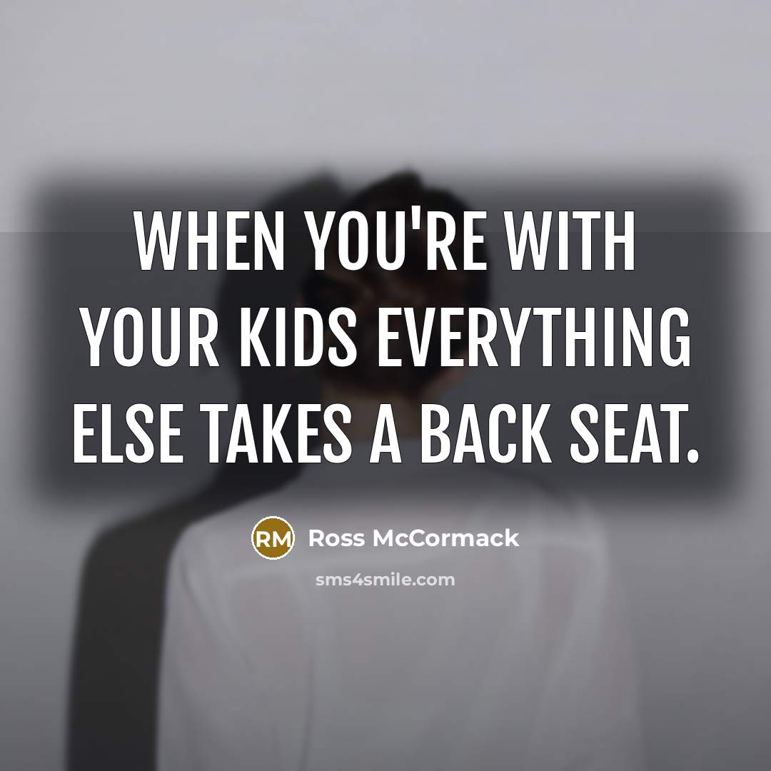 “When you're with your kids everything else takes a back…” quote by Ross McCormack