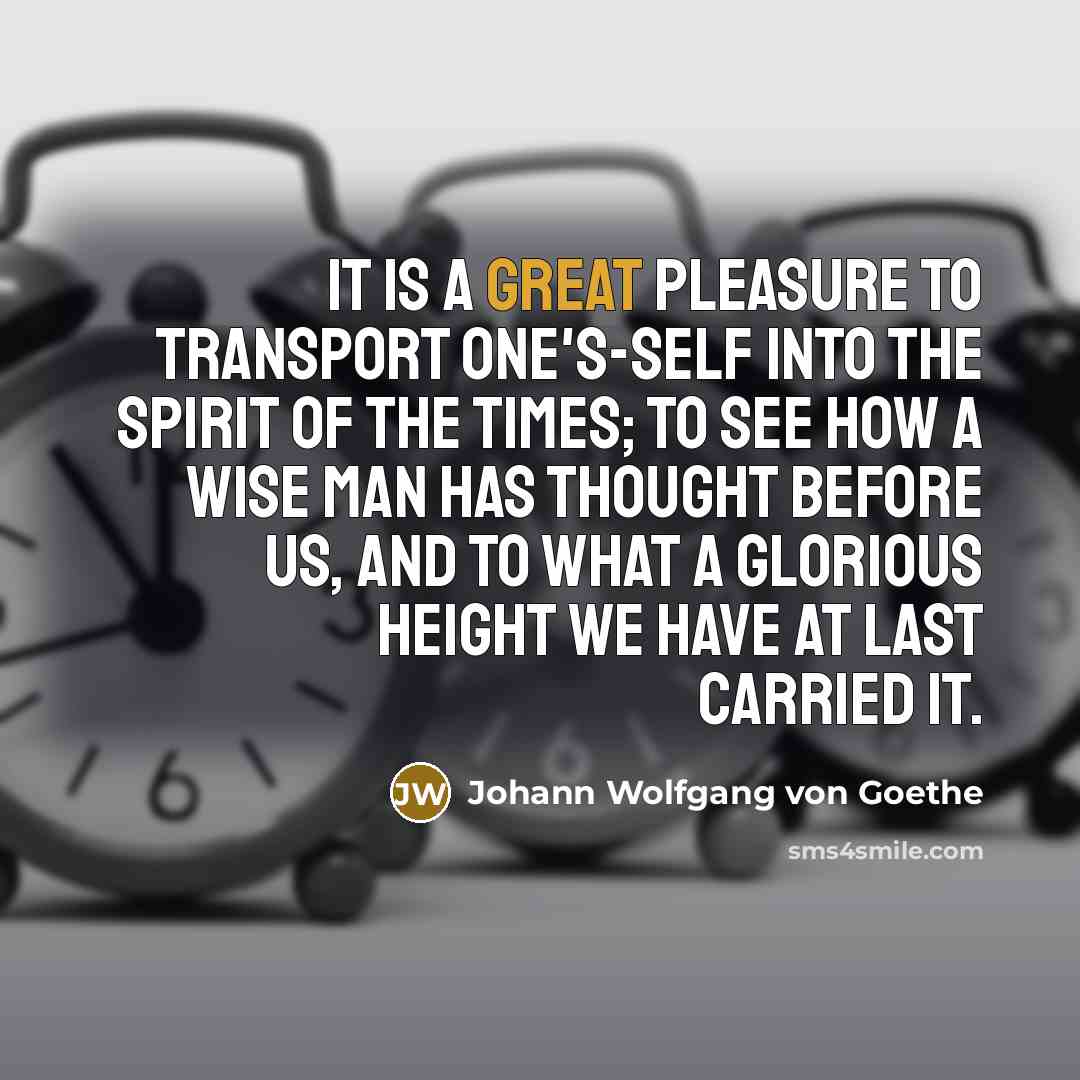 “It is a great pleasure to transport one's-self into the…” quote by Johann Wolfgang von Goethe